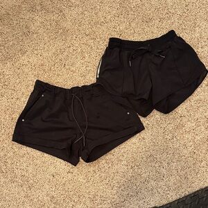 lululemon athletica Black Athletic Shorts Set